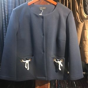 Made in Italy Navy Stretch Jacket